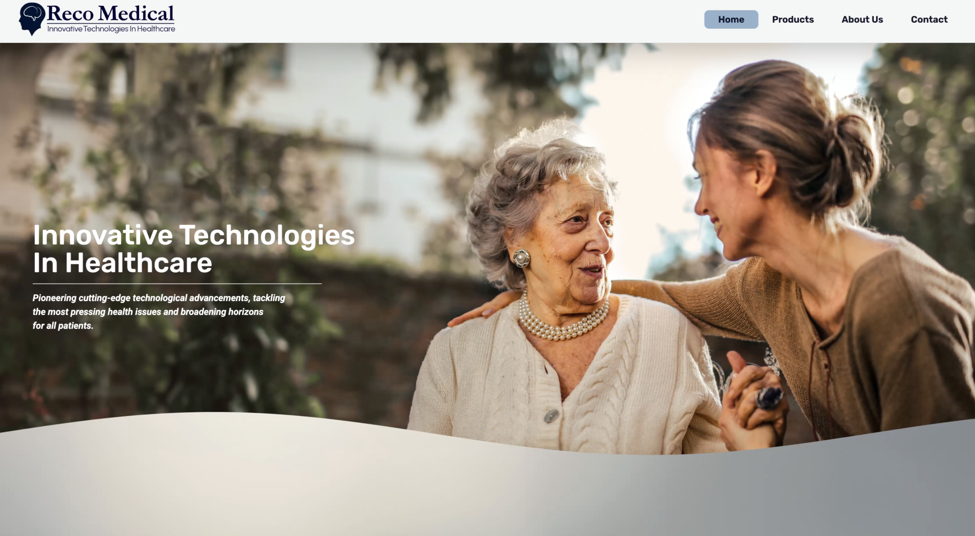 Reco Medical hjemmeside