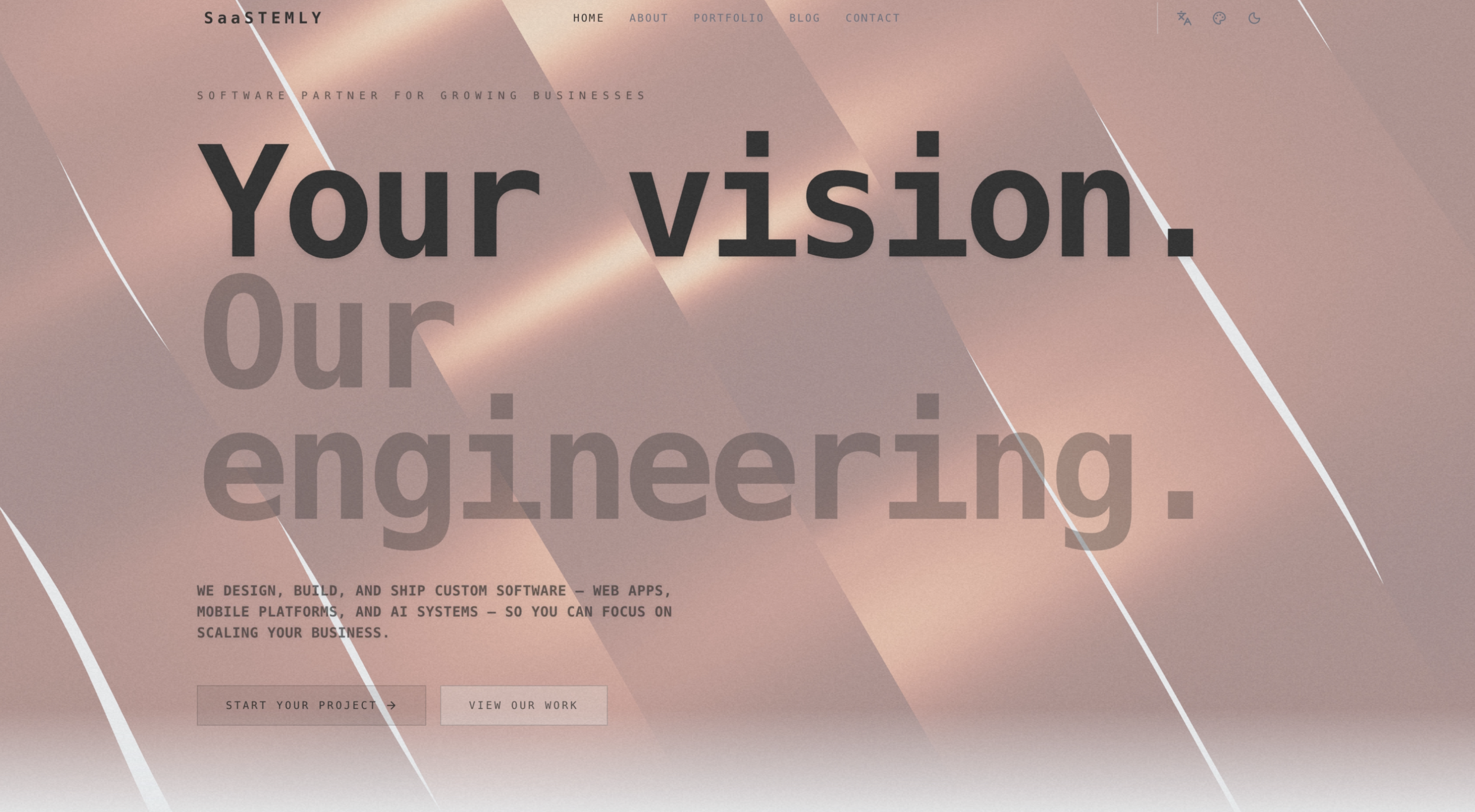 SaaSTEMLY hjemmeside